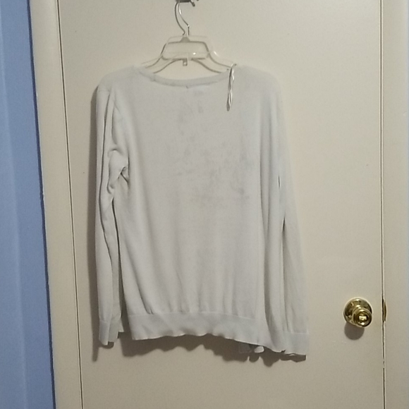 Forever 21 L White Cardigan With Buttons - Picture 2 of 8